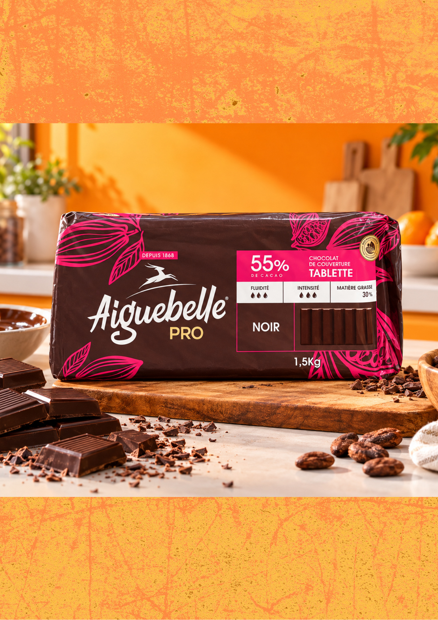 COUVERTURE AIGEUBELLE 1.5KG 55%