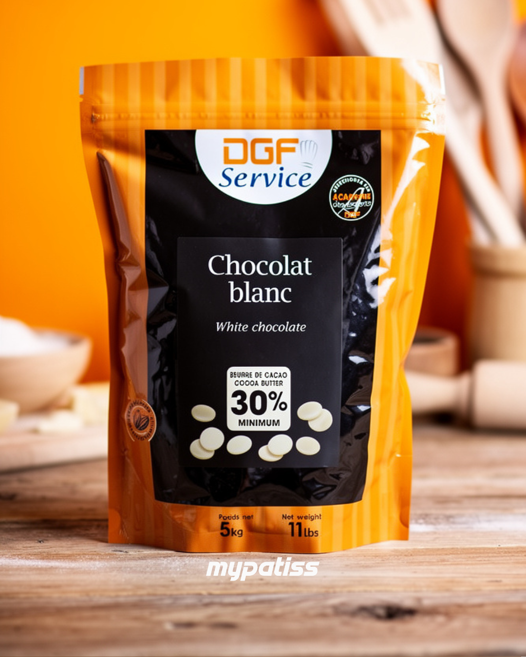 CHOCLOAT DE COUVERTURE BLANC 30% DGF 5KG