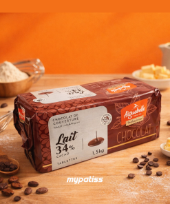 CHOCOLAT COUVERTURE AU LAIT 34 % AIGUEBELLE 1.5KG
