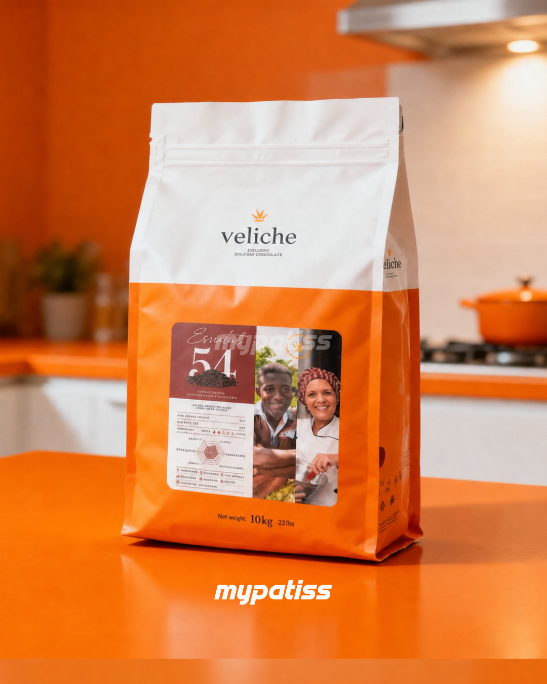 Chocolat Noir 54%10kg - VELICHE ESSENTIAL