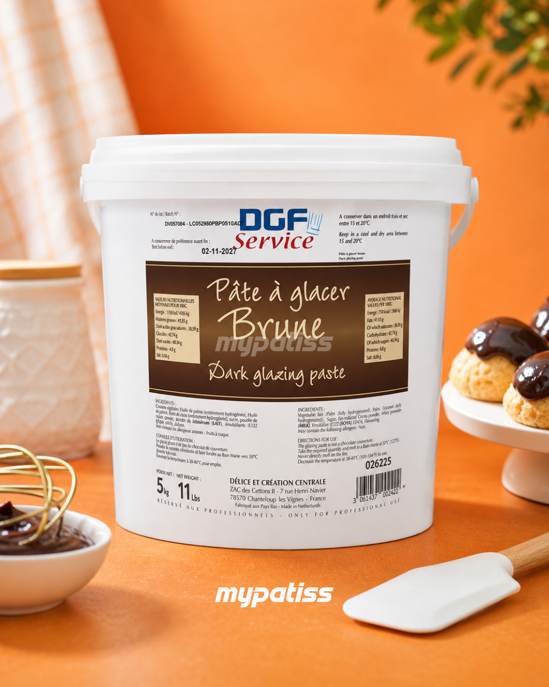 Pate a glacer DGF Brune 5kg