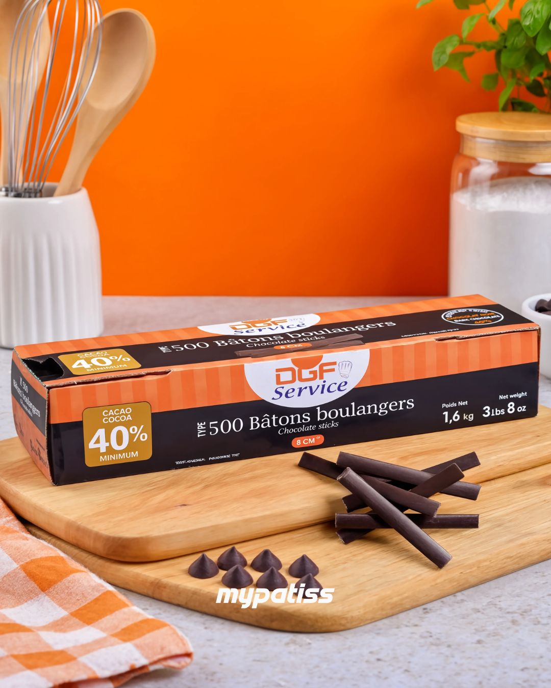 DGF Bâtons boulangers en chocolat 1.6KG 40%