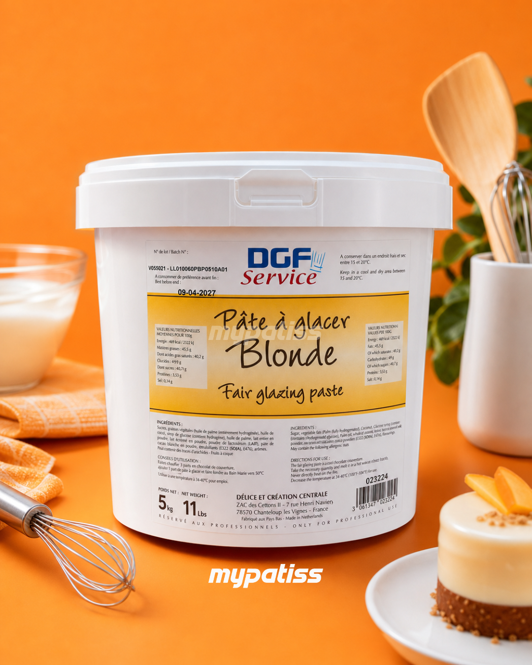 PATE A GLACER AU LAIT DGF 5KG
