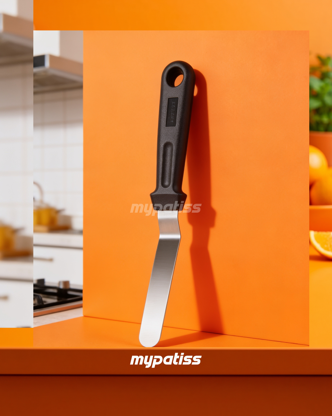 Mini spatule coudée, 2 x 9 cm, acier inoxydable - Lacor