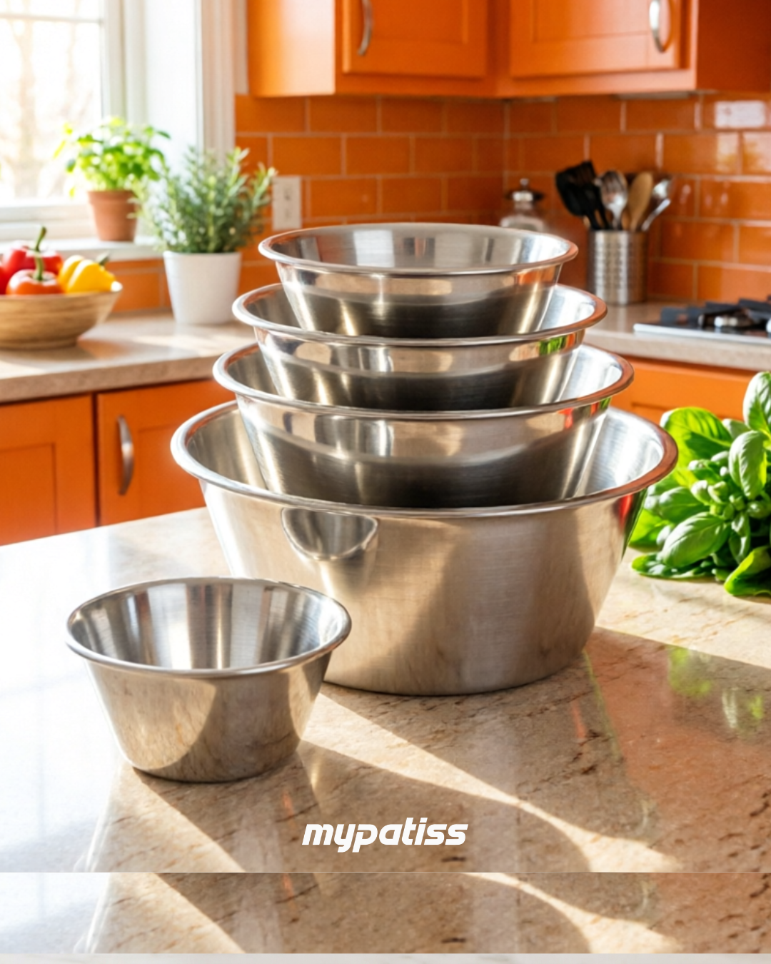 Bassine / cul de poule conique  inox Ø 20cm,24m,28cm - Lacor - Bol conique