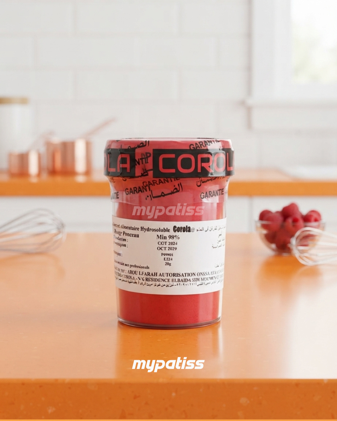 Colorant Alimentaire Rouge Ponceau 98% 20gr - Coloratine