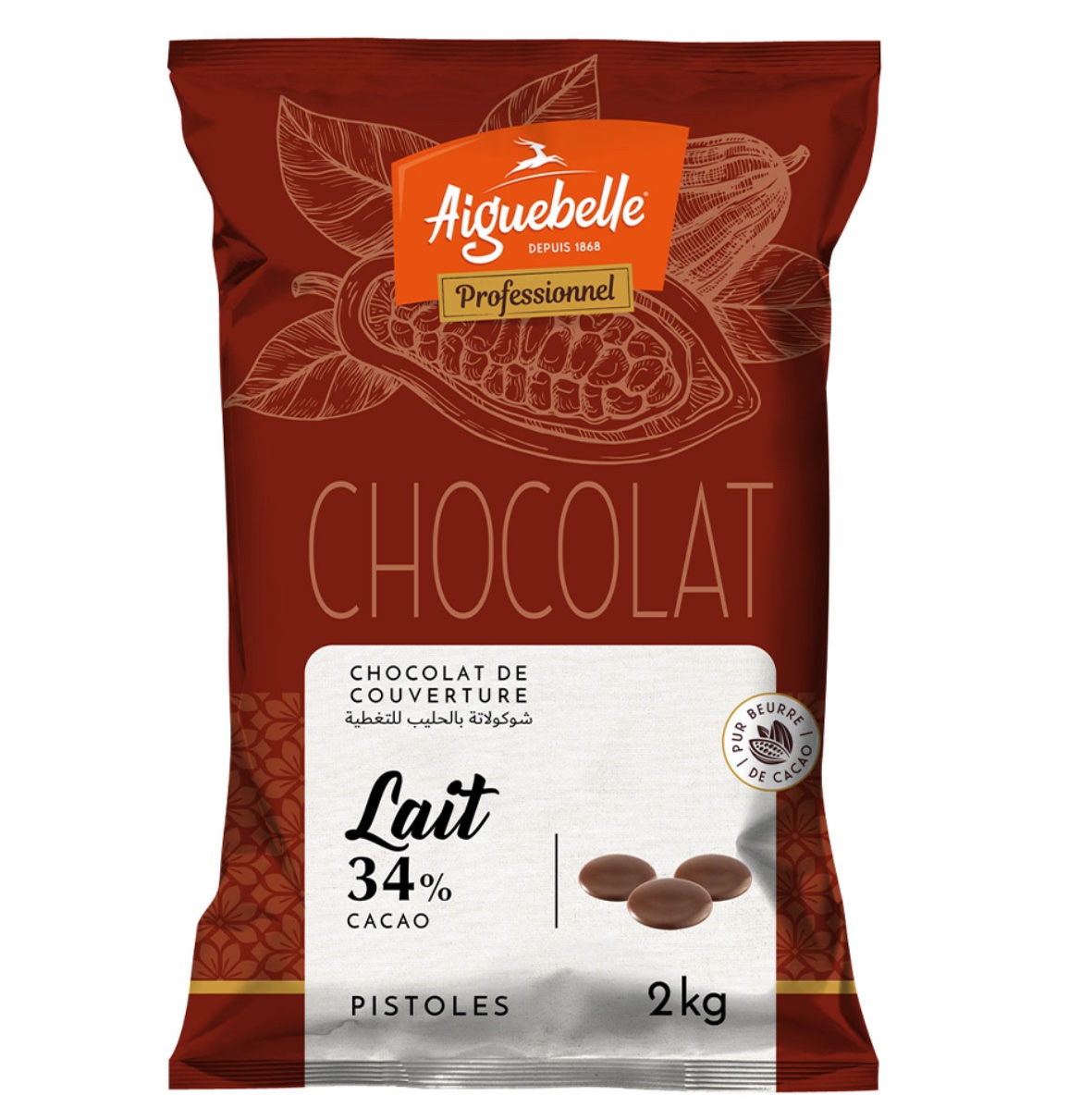 Aiguebelle chocolat lait 34% cacao