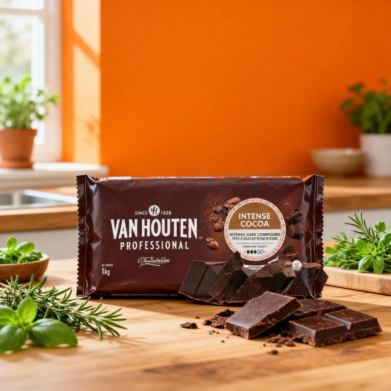 VAN HOUTEN NOIRE PATE A GLACER 1KG