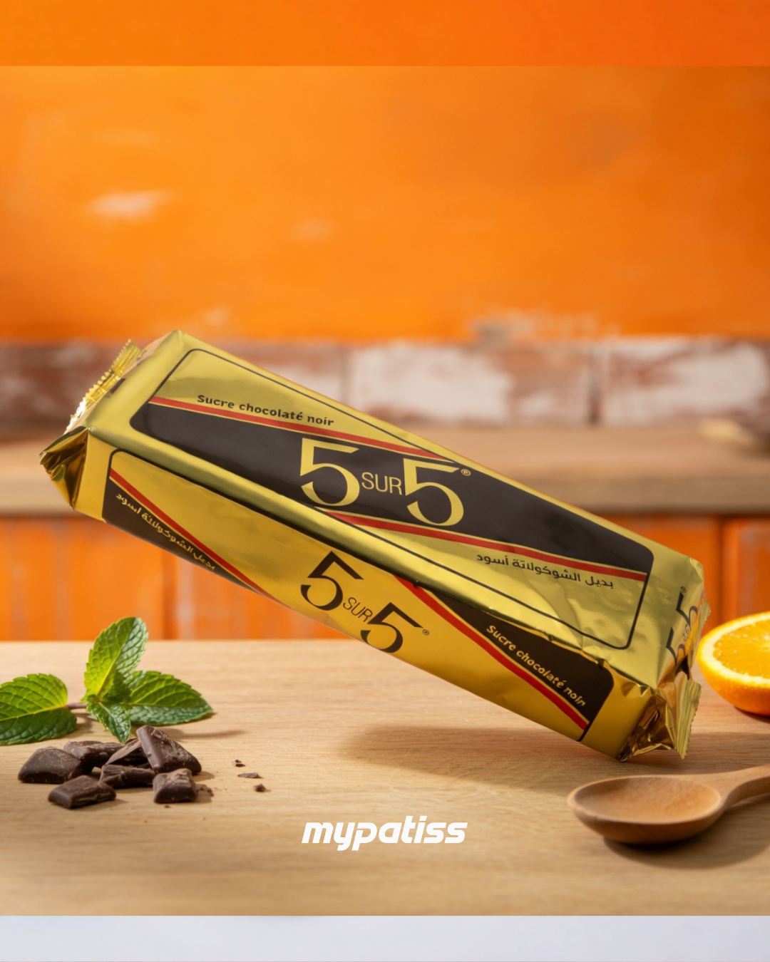 5/5 Sucre chocolaté Noir 900g