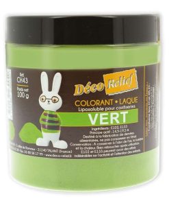 Colorant Alimentaire Liposoluble Vert Laque 100gr