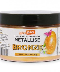Colorant Alimentaire Métallisé en Poudre - Bronze - 25g