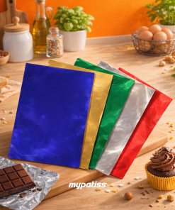 Feuilles d'aluminium pour emballage tablette gâteau X50PCS