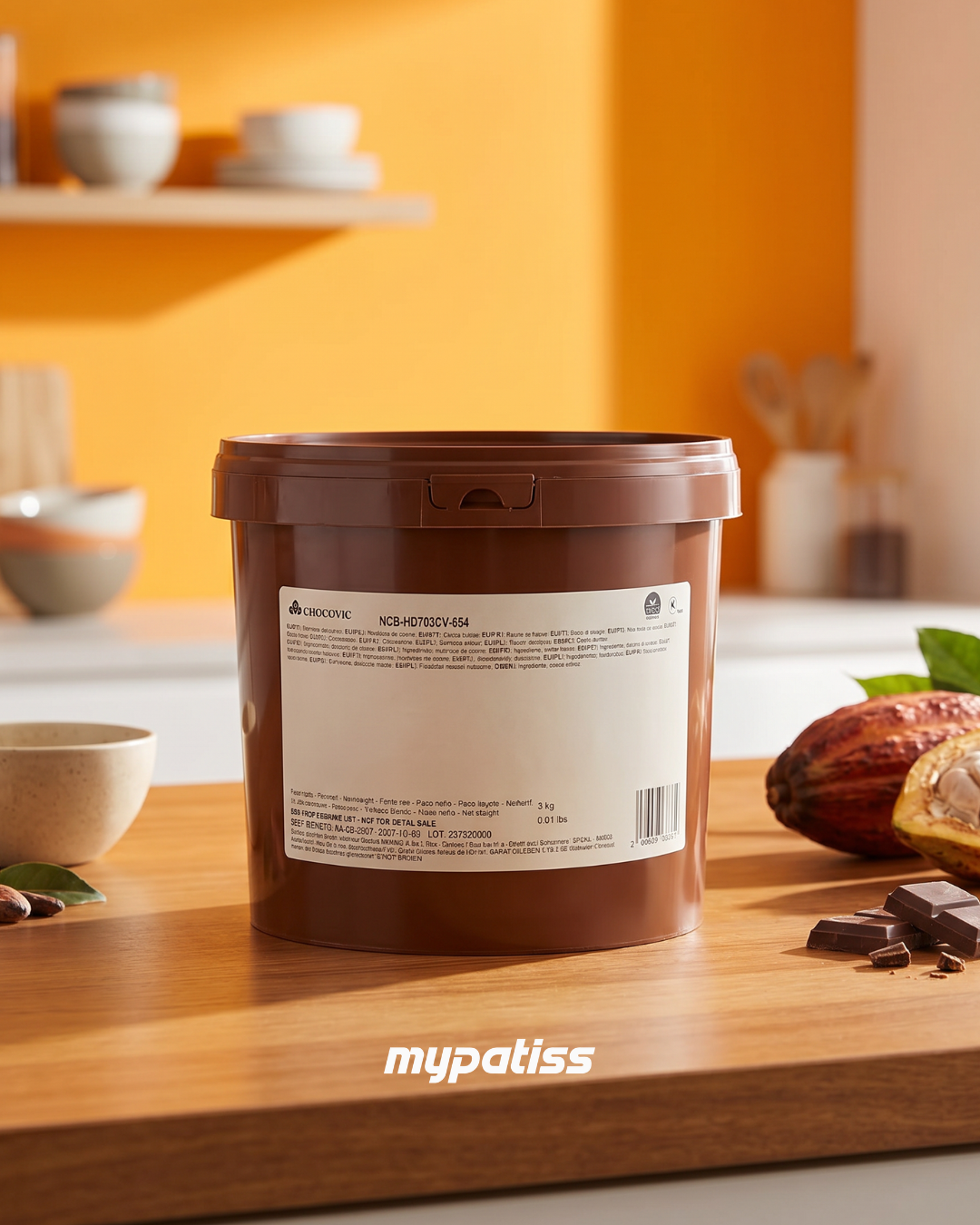 Gouttes de beurre de cacao, 3 kg - Chocovic