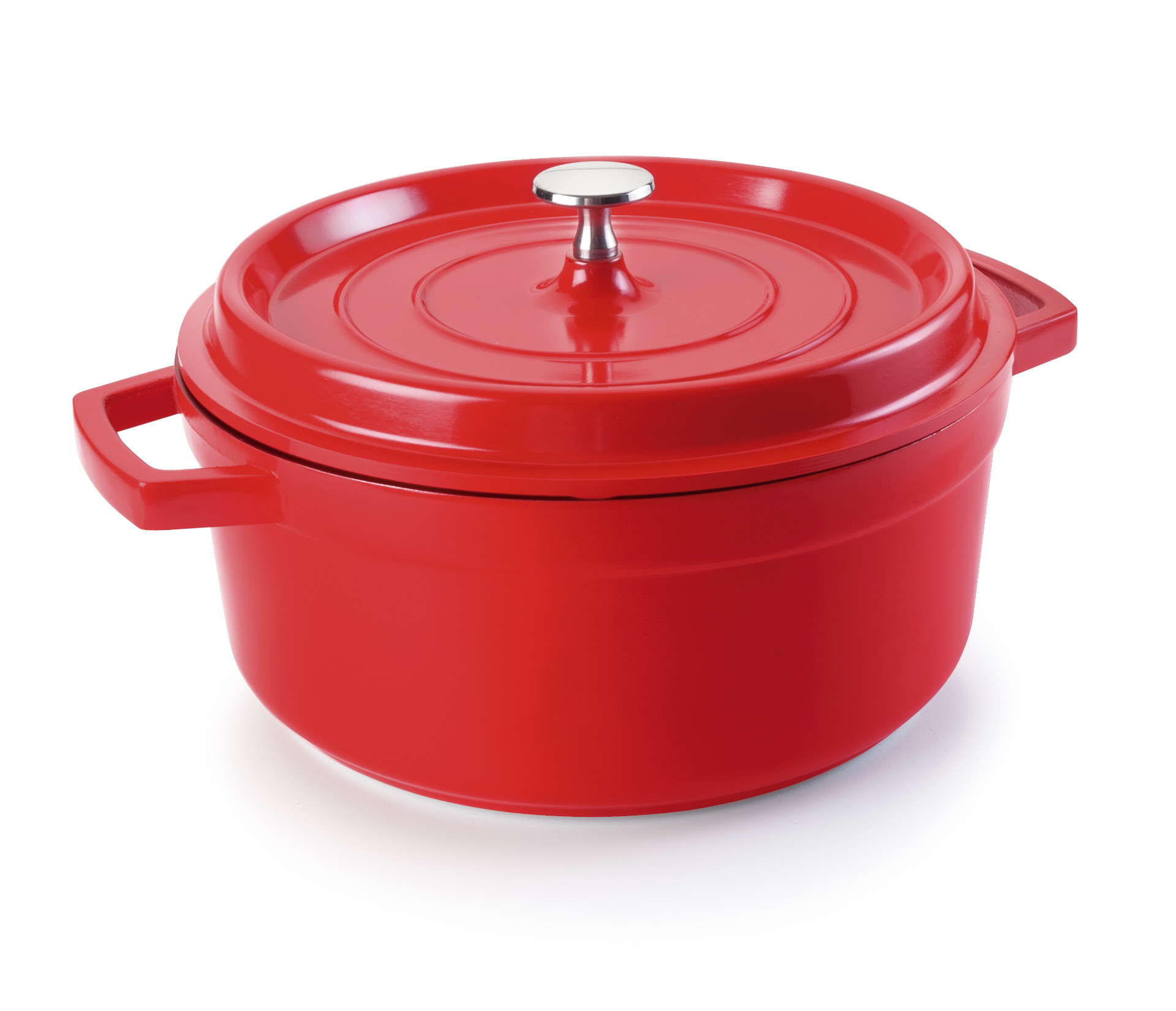Faitout Rouge Fonte d'Aluminium avec Couvercle 28cm Lacor – Image 5