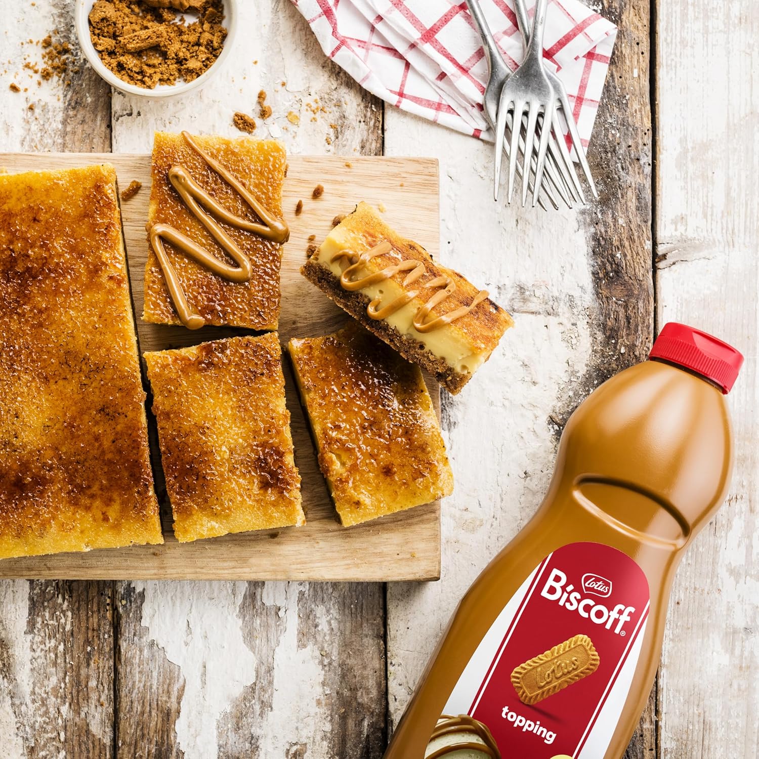 Sauce au speculoos pour professionnel - Bouteille Squeeze Biscoff 1KG - LOTUS ORIGINAL – Image 3