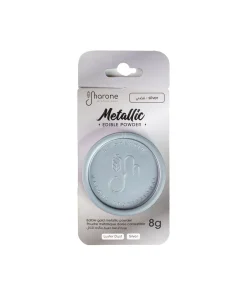 Poudre métallique argentée comestible 8g - Marone