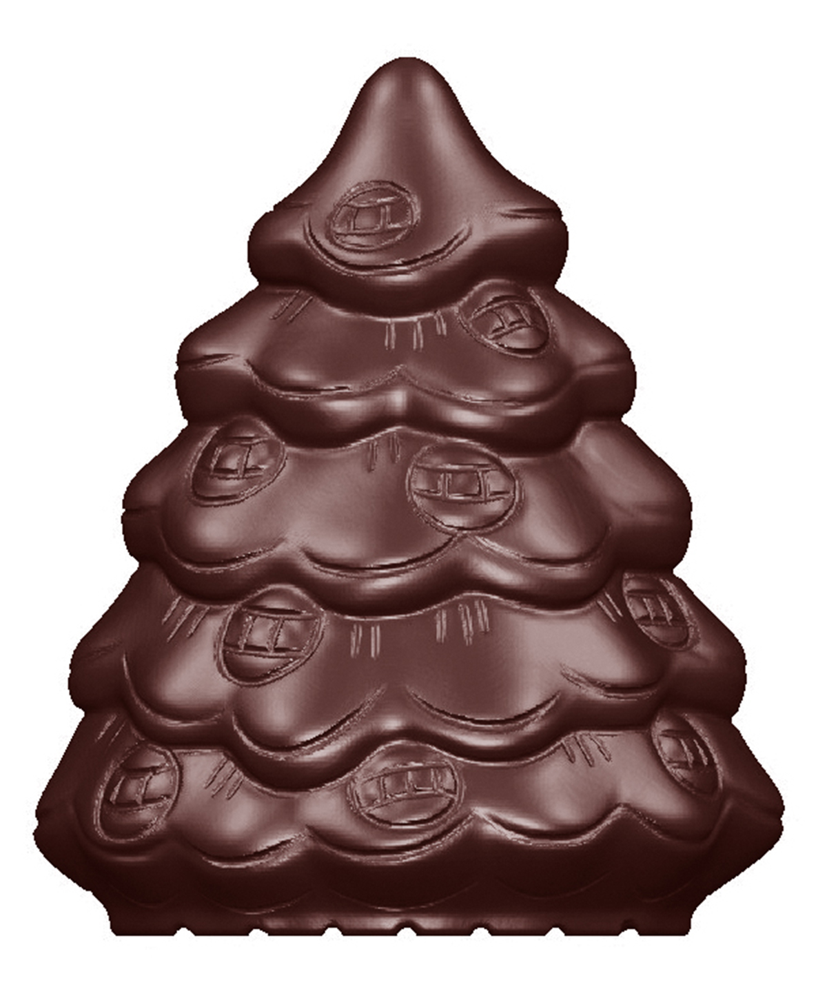 Moule à chocolat arbre de Noël CW1635 - Chocolate World