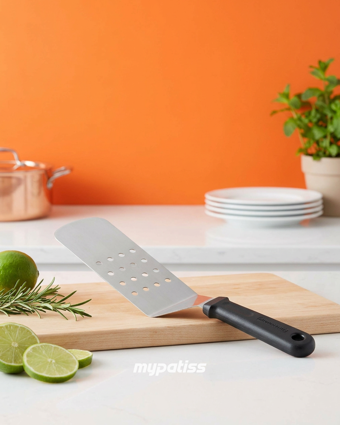 Spatule pour plaque perforée Noir Lacor
