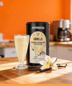 Préparation en poudre pour milkshake à la vanille