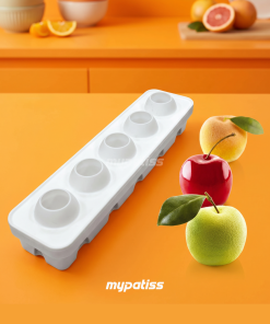 Moule silicone Mela, ciliegia et pesca - Silikomart