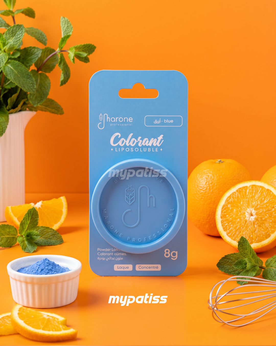 Colorant Alimentaire Liposoluble Laque bleu 8g - Marone
