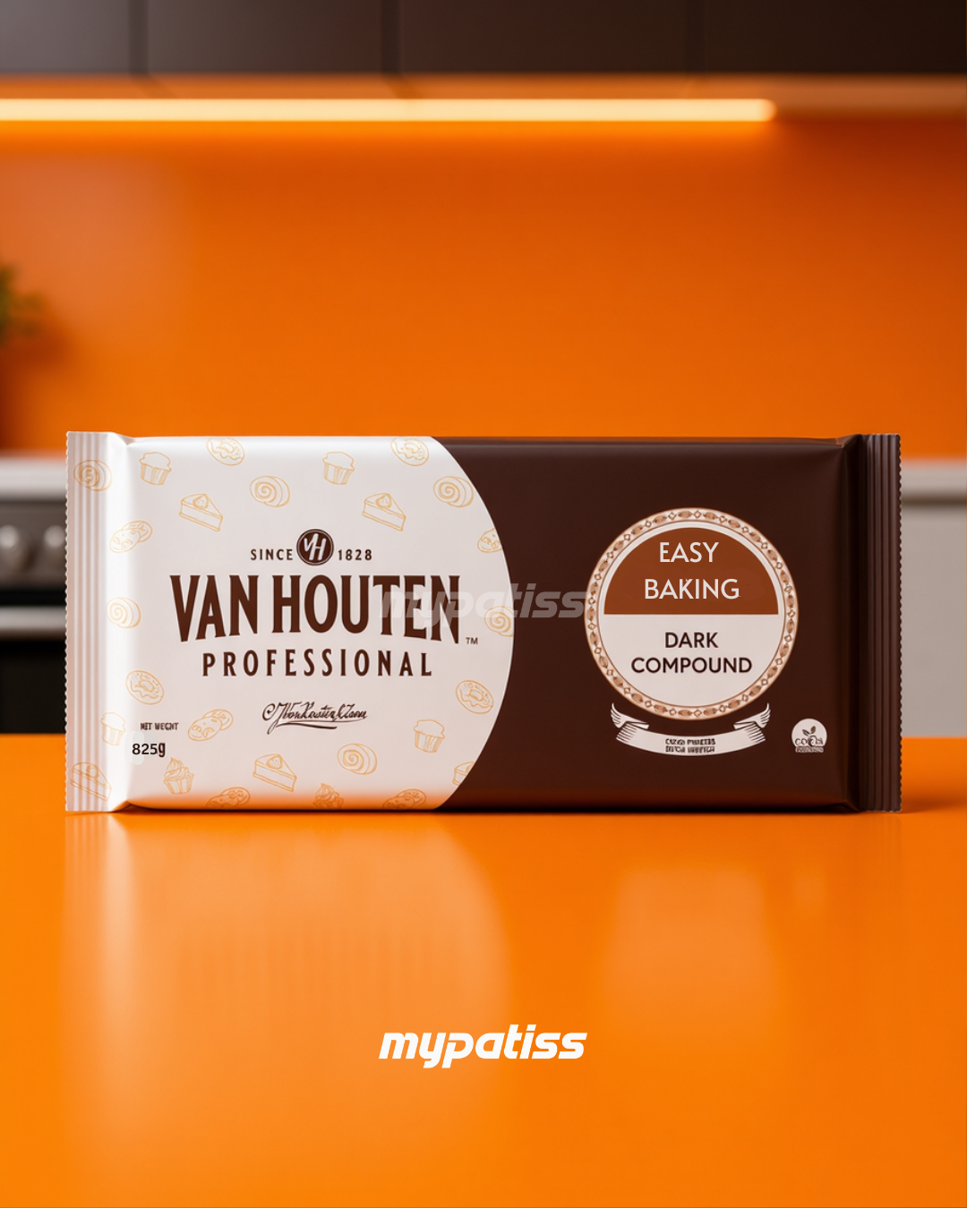 Pâte à Glacer Noir en Plaque 825 gr - Van Houten