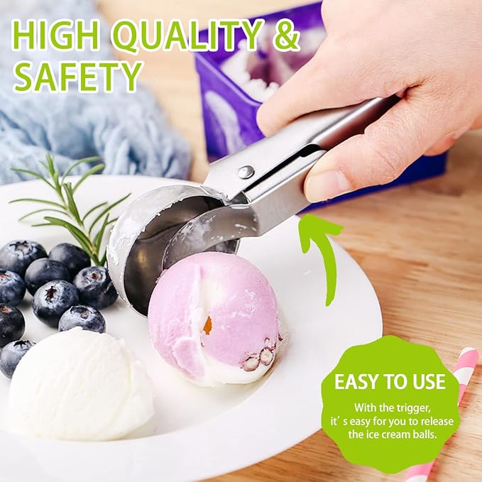 Cuillère à glace professionnelle en inox – Image 4