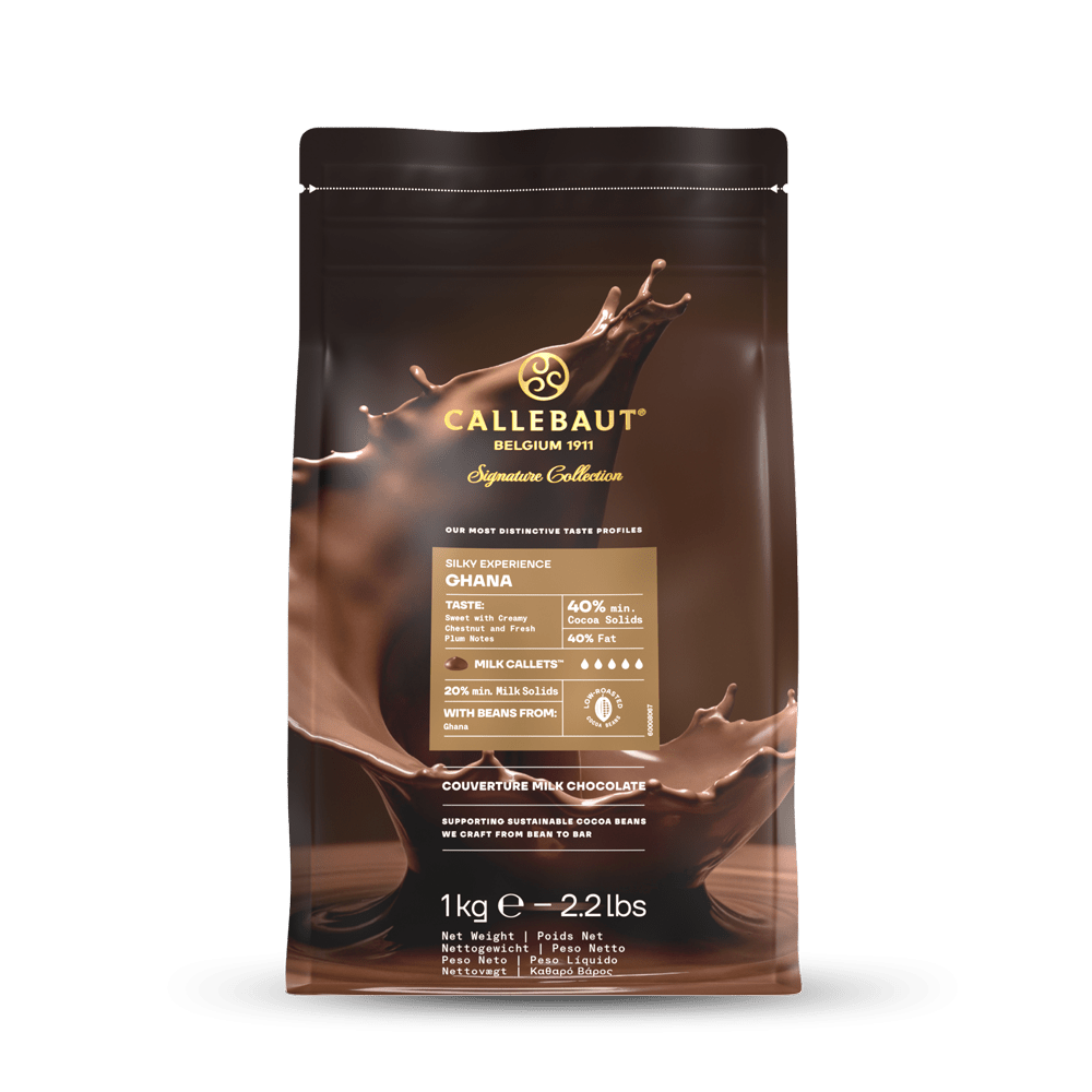 Chocolat au lait d'origine naturelle - Ghana soyeux - 1 kg - Callets - Callebaut – Image 6