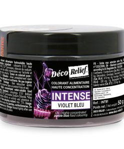 Colorant Alimentaire Hydrosoluble Intense en Poudre - Violet Bleu - 50g - Deco Relief