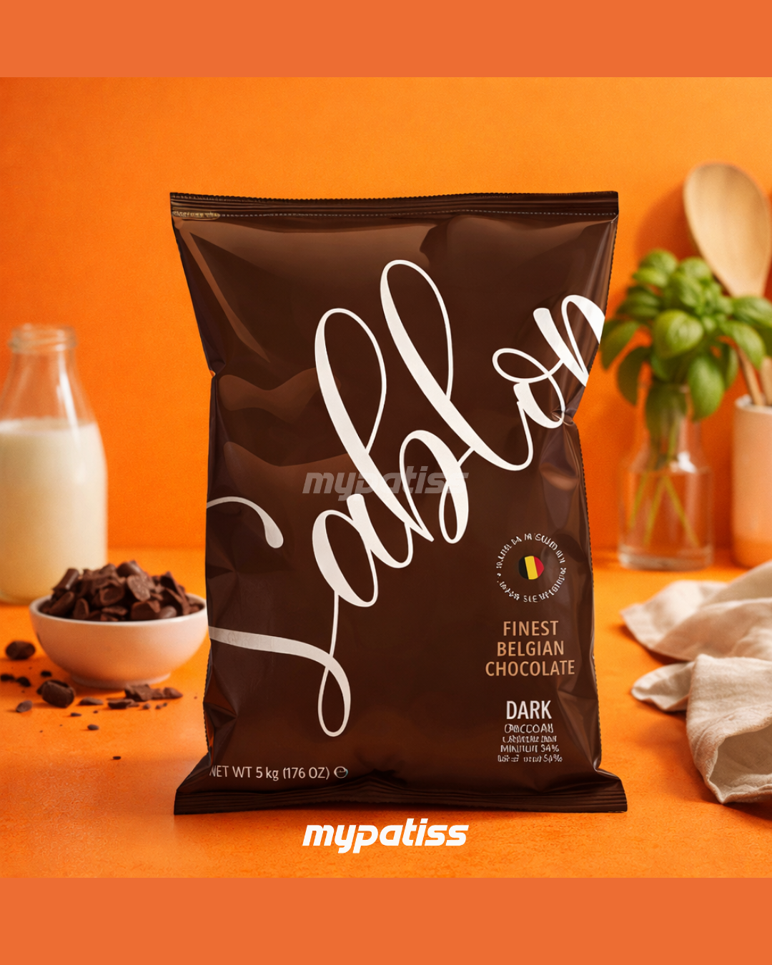 Chocolat Sablon industriel noir 55% 5 kg