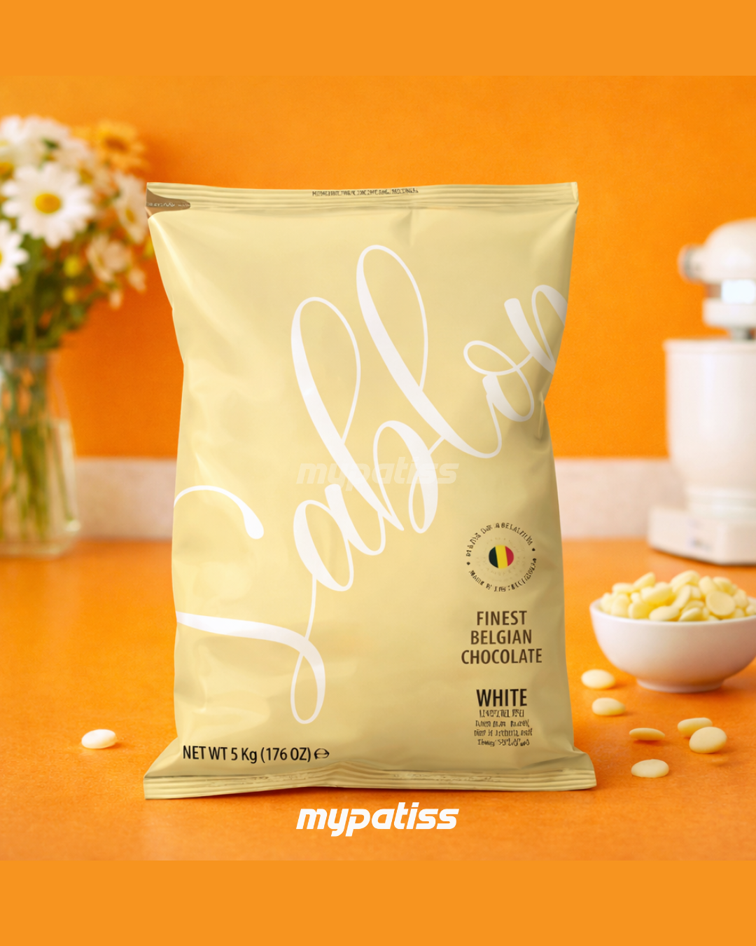 Chocolat Blanc Sablon industriel 30% 5 kg